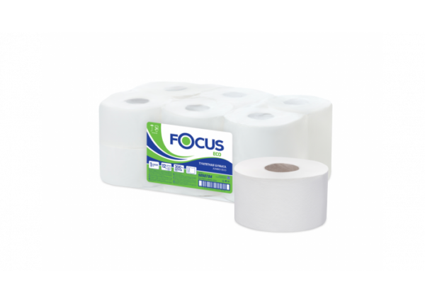 ТУАЛЕТНАЯ БУМАГА FOCUS JUMBO EKO 1*12_200 M