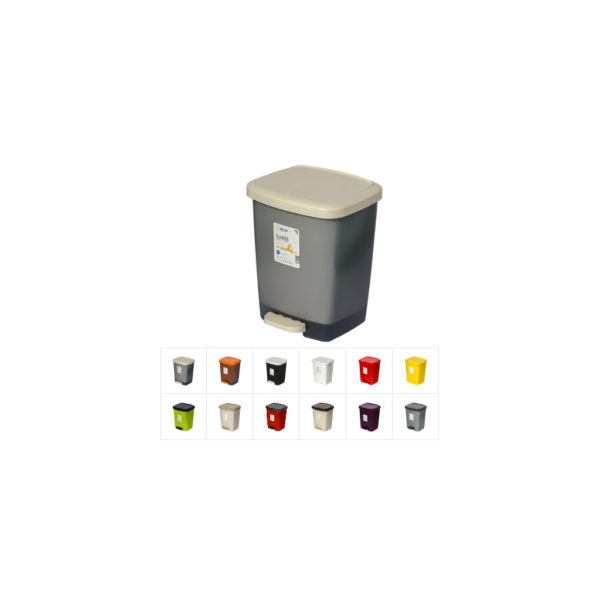 Контейнер для мусора с педалью Luxis (Люксис) 16 л (комплект), DRINA